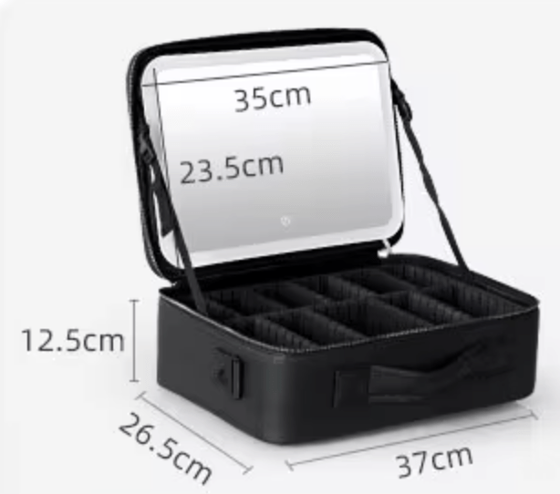 Estuche de Maquillaje con Espejo LED