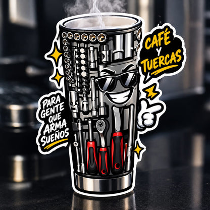 🥤 Vaso Térmico para los que aman las herramientas
